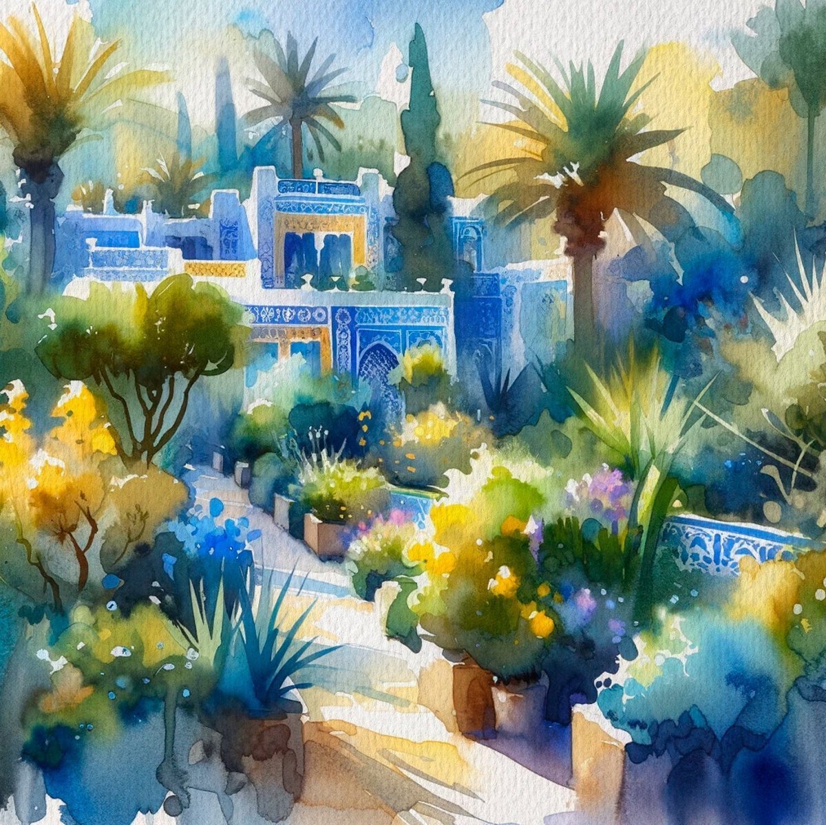 Le jardin derrière Jasmin Majorelle - Le Jardin Retrouvé