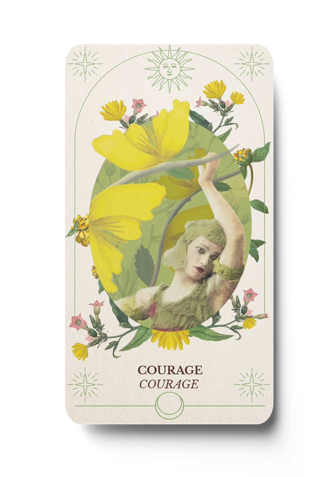 Carte de L'Oracle du Jardin Retrouvé - Courage