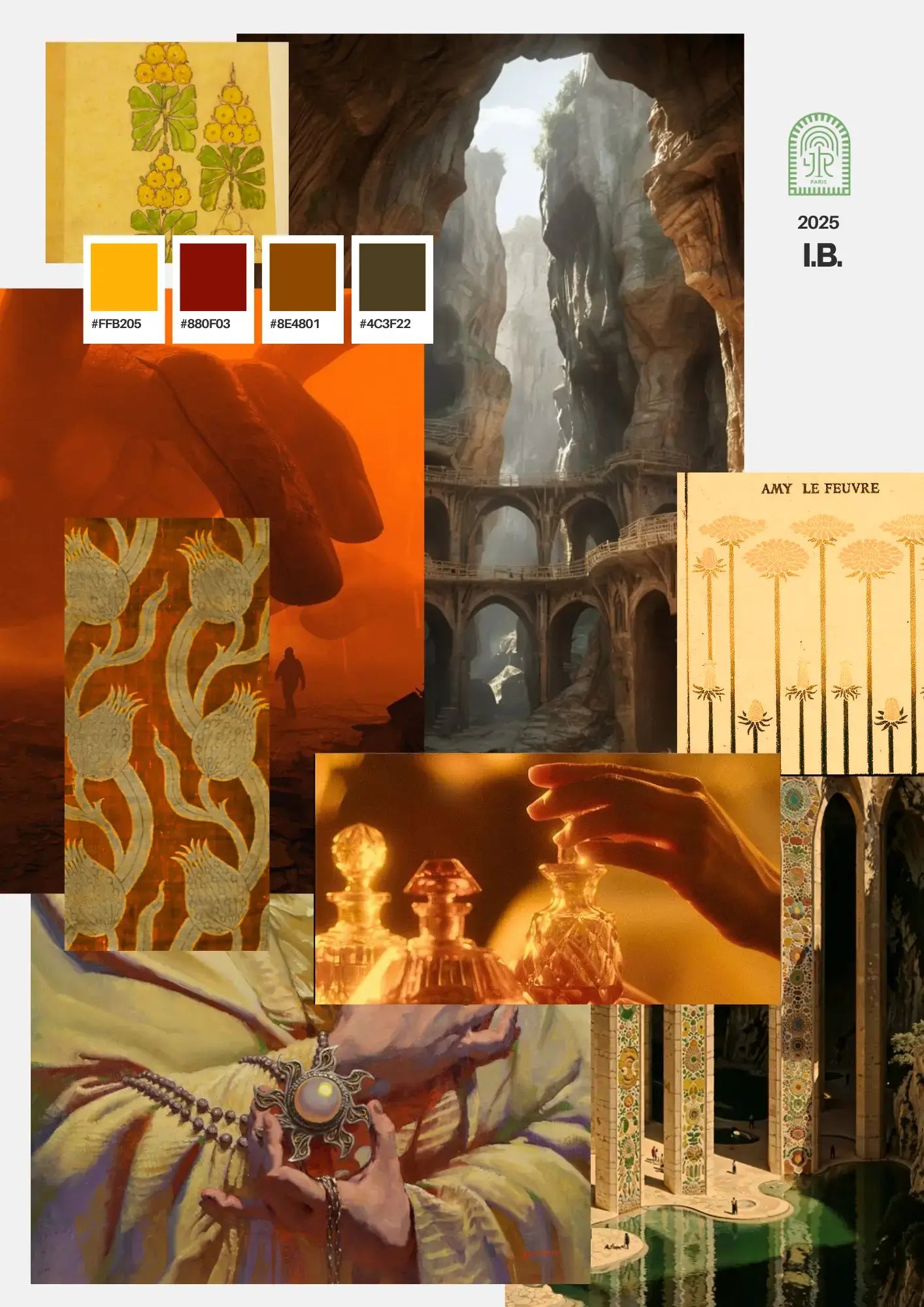 Moodboard of Immortelle Babylone