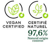 Verveine d'été - Le Jardin Retrouvé - Vegan certified logo - Certifié naturel 97.6% Natural origin content