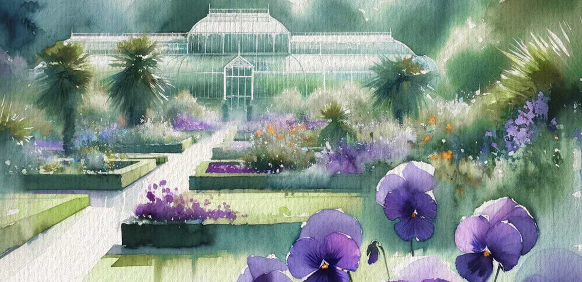 Illustration du Jardin de Kew pour Violette Kew du Jardin retrouvé