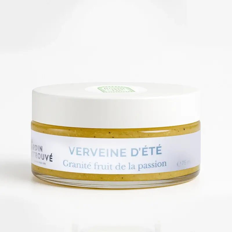 Granité Fruit de la Passion à la Verveine d’Été - Le Jardin Retrouvé