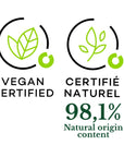 Bois Tabac Virginia - Le Jardin Retrouvé - Vegan certified logo - Certifié naturel 98.1% Natural origin content