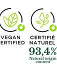 Rose Trocadéro - Le Jardin Retrouvé - Vegan certified logo - Certifié naturel 93.4% Natural origin content