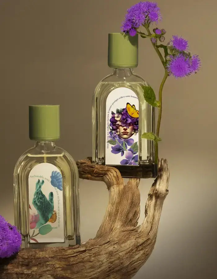 Artisanal perfumes Violette Kew and Sandalwood Sacré from Le Jardin Retrouvé