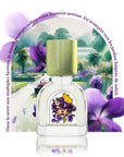 Violette Kew 15ml avec le jardin de Kew en second plan - Le Jardin Retrouvé